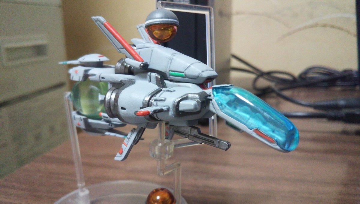 TipoF120Av8DOHC's tweet image. #おもちゃ撮影会

テーマ「最近GETしたおもちゃ」

シューティングゲームヒストリカの、レジェンドシルバーホーク・バーストと、R9-スラッシュゼロ

長い間欲しかった機体を、ようやく手に入れる事ができました。

#ダライアス
#R_TYPE