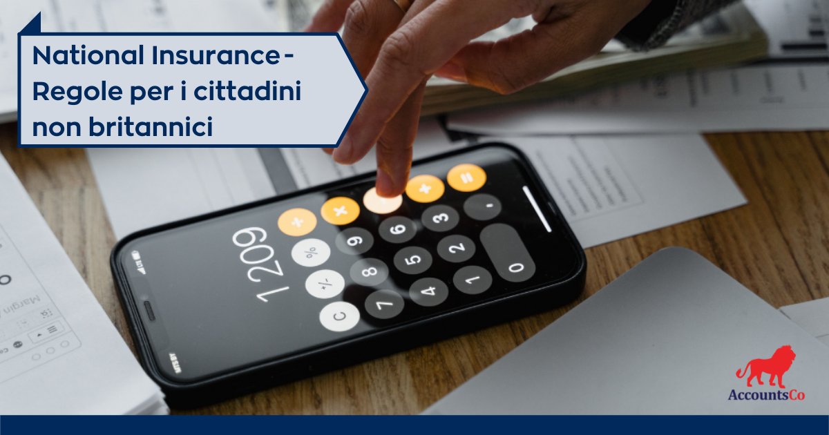 accounts_co's tweet photo. La National Insurance è una tassa che deve essere pagata da chiunque lavori nel Regno Unito. In questa nota rispondiamo alle domande  più frequenti dei cittadini non britannici residenti nel Regno Unito.​
➡️ https://t.co/IcnBRKvFtd

#NIN #NICs #tax #accountingsolution https://t.co/eUsnR8k6li