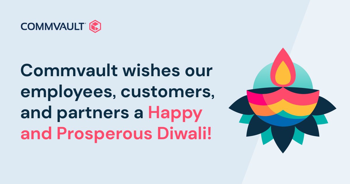 Happy #Diwali to everyone celebrating the festival of light around the 🌎
#CommvaultLife