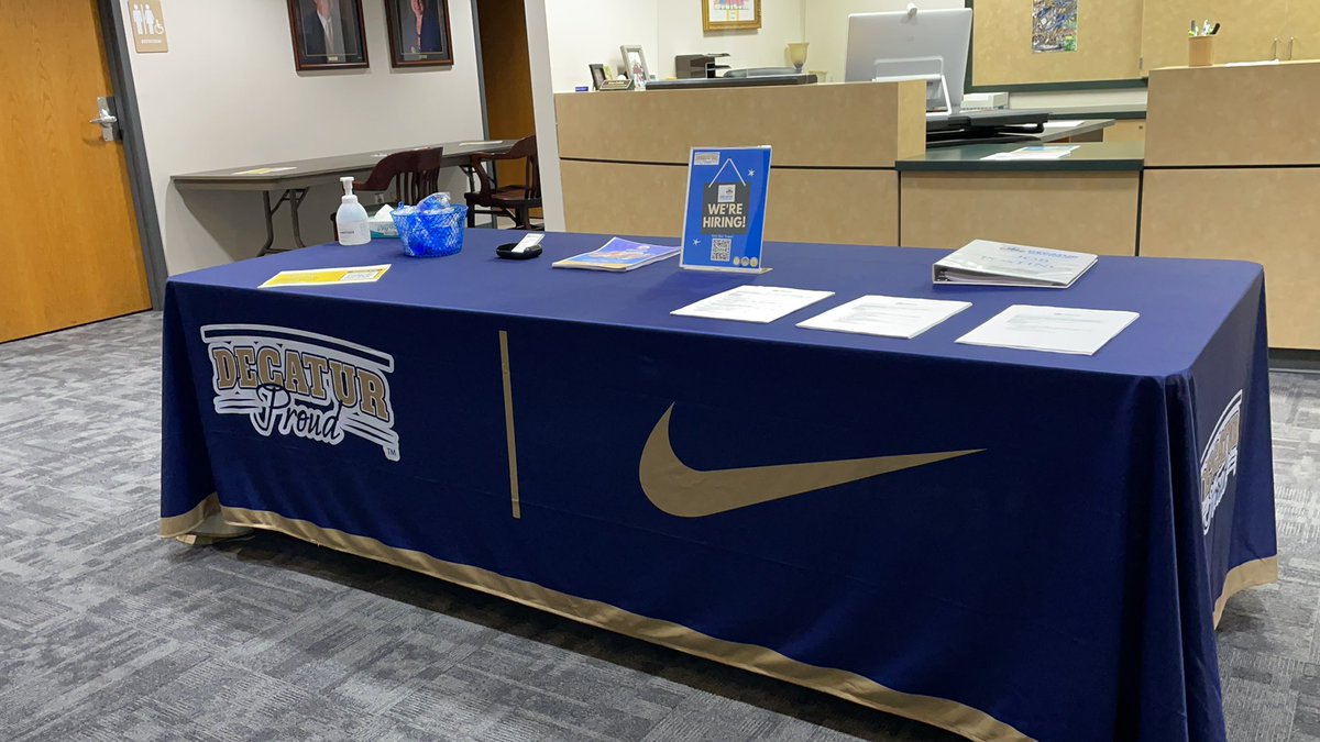 Decatur Township Job Fair TODAY, 11/4/2021, from 10AM to 4PM.  Location- Decatur Township Central Office.  <a href="/MSDDecatur/">MSD Decatur</a> #DecaturProud #StrongerTogether