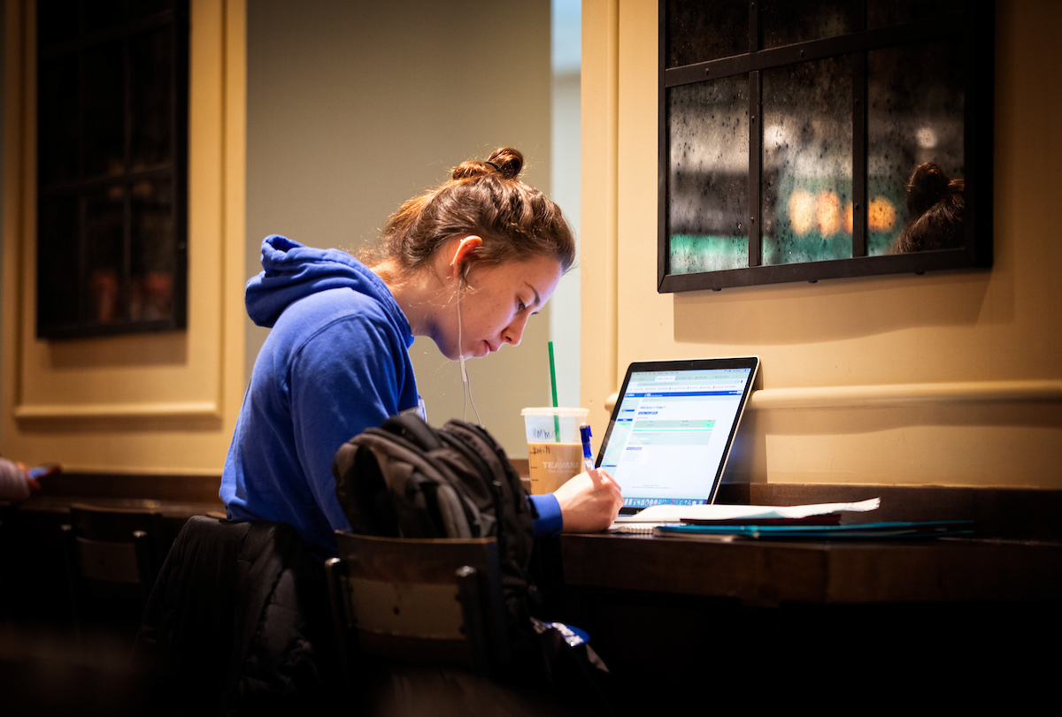 Plans for studying in Willy T:
- Study
- Take a break
- Get a coffee
- Study