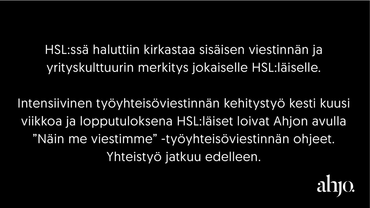 Ahjo Communications tweet media