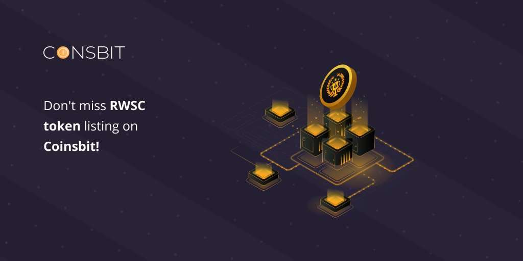 🔥 Don't miss RWSC token listing on Coinsbit! 🔥

💥 Dear users, we are glad to announce that RWSC token will be available on Coinsbit on 05.11.2021!

💵 Pair:
RWSC/USDT

✅ Follow the link below to get more info:facebook.com/coinsbit.io.cr…

#RWSC #Coinsbit #Listing