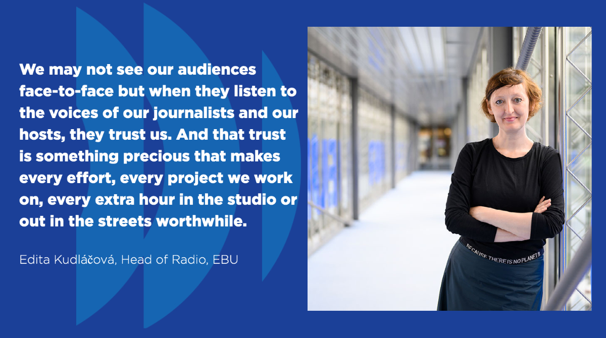 EBU_HQ's tweet photo. Earlier, Edita Kudláčová, EBU Head of Radio, spoke at @UNESCO #RemoteRadioWeek on how the industry is responding to new challenges
And how trust from audiences is a motivating factor in striving for better, always.
More 👉 https://t.co/ewAGd7w8zd
#publicservicemedia #radio https://t.co/lKadPDuNg6