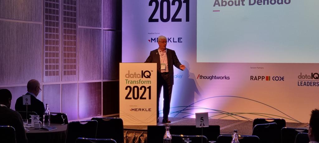 TheDataIQ's tweet photo. Robin Tandon Director of Product Marketing, EMEA and LATAM at Denodo on delivering faster and better quality data with data virtualization #DataIQTransform https://t.co/uX5urIEutQ