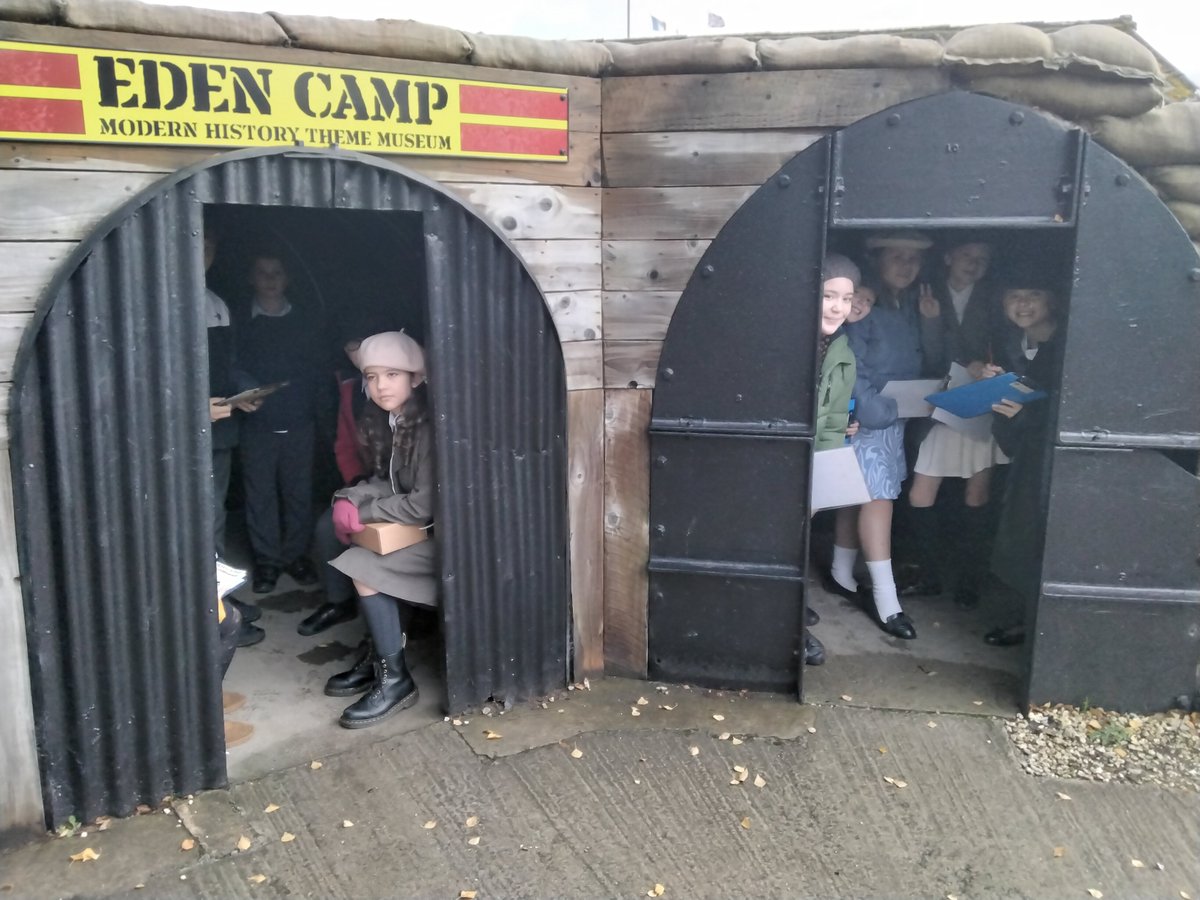 DeltaGreengates's tweet photo. Year 6 had an absolutely amazing time @edencamp yesterday, dressed as evacuees and immersing themselves in World War 2 life! #year6gg #teamgghistory https://t.co/krzFTg72bQ