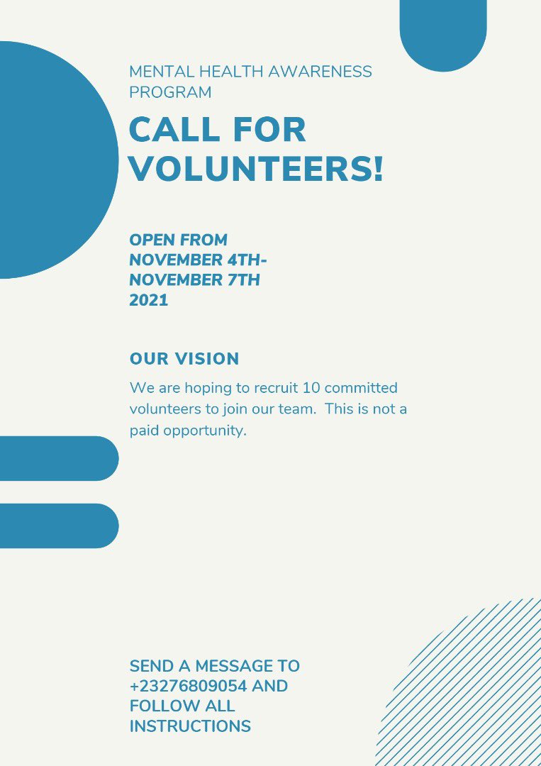 mental_program's tweet photo. Call For Volunteers ‼️‼️ https://t.co/ftZKArmOYu