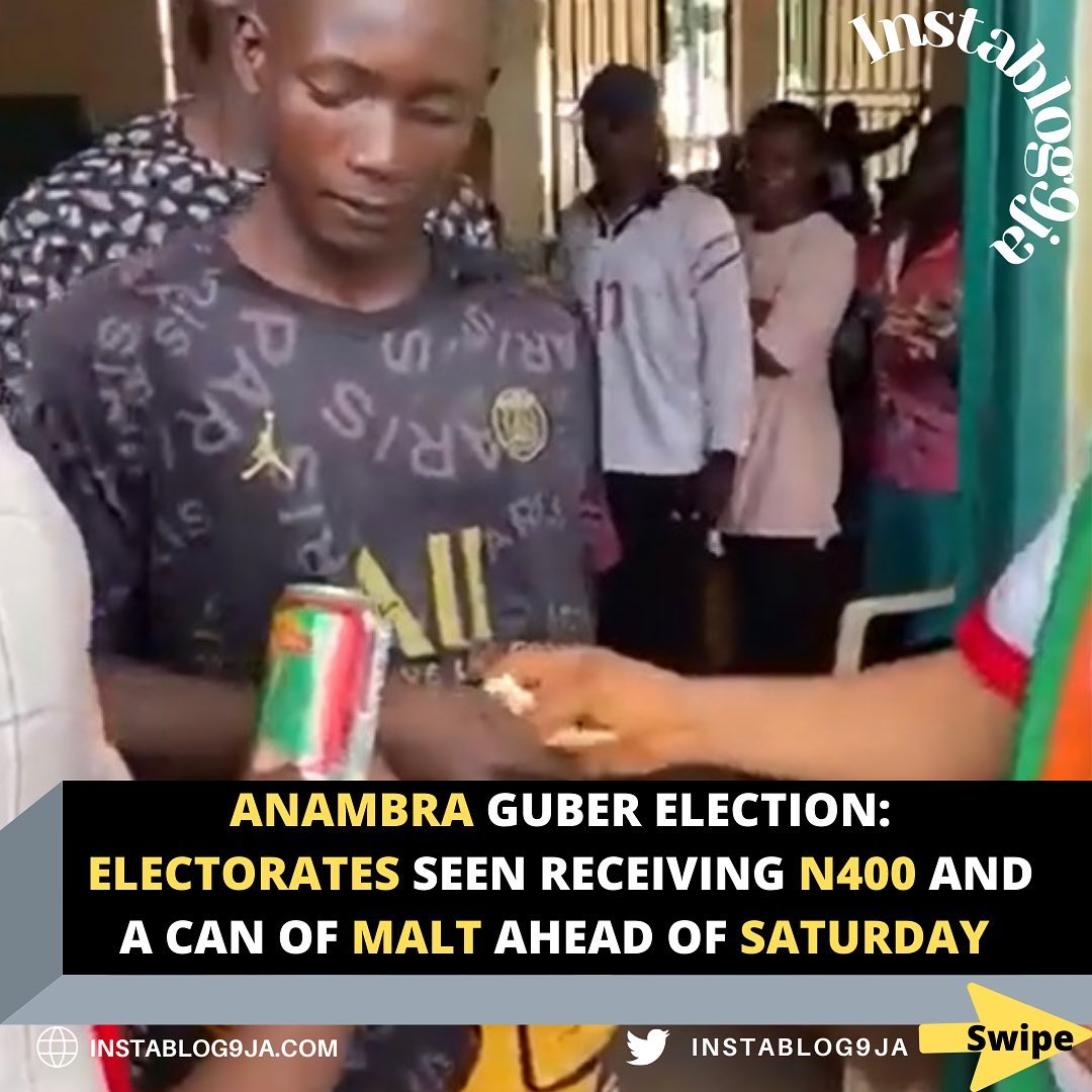 Realoilsheikh's tweet image. Ahead of Saturday Elections, Anambra electorates seen receiving a whooping N400 each &amp;amp; a can of Malt by the rescuer @OfficialPDPNig.

#AnambraDecides2021 #ElectionsResults2021 #PDPNationalConvention2021