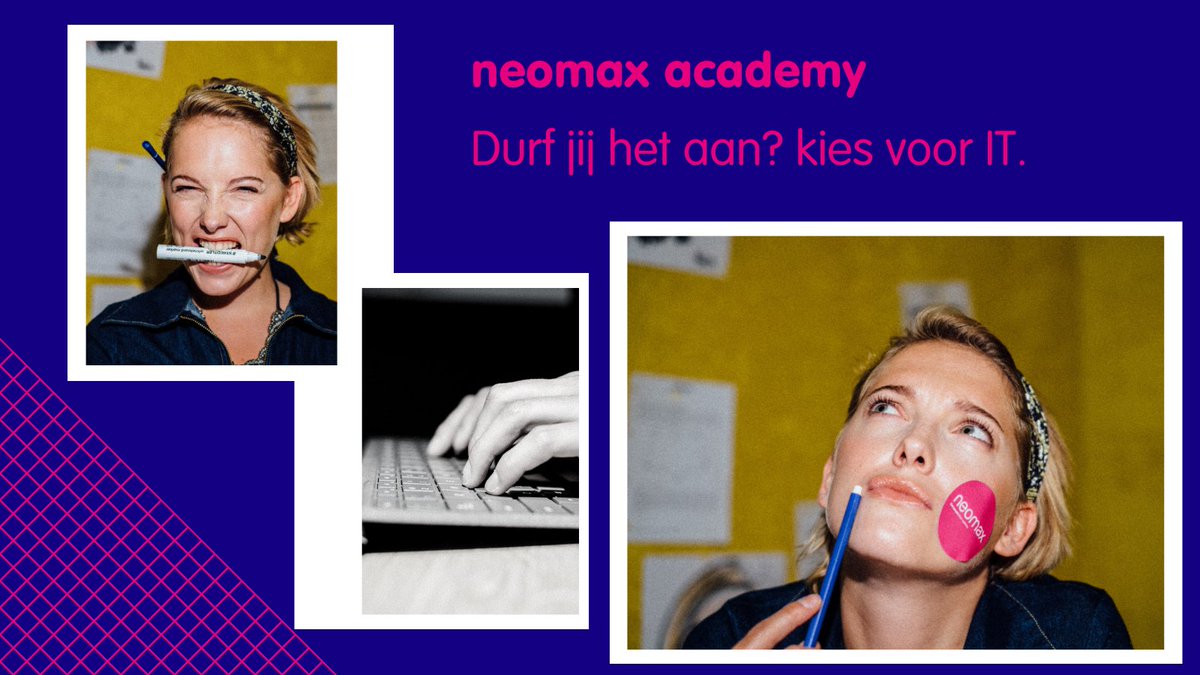 NeomaxIT's tweet photo. 17 januari 2022 starten we met de eerste lichting van de neomax #academy. Inschrijven is vanaf nu mogelijk: https://t.co/bHkct2ZBXk #werkenbijneomax #vrouweninIT #careerswitch https://t.co/M0so2hUBRT