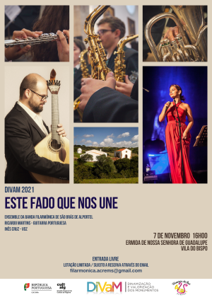 CulturaAlgarve's tweet photo. A Ermida de Nossa Senhora de Guadalupe irá receber o projeto “Este Fado que nos Une”, este domingo, dia 7 de novembro, pelas 16h00, uma iniciativa da ACREMS – Associação Cultural e Recreativa Escola Música Sambrasense.
#DiVaM #ermidadeguadalupe https://t.co/5iZGK1ScMR