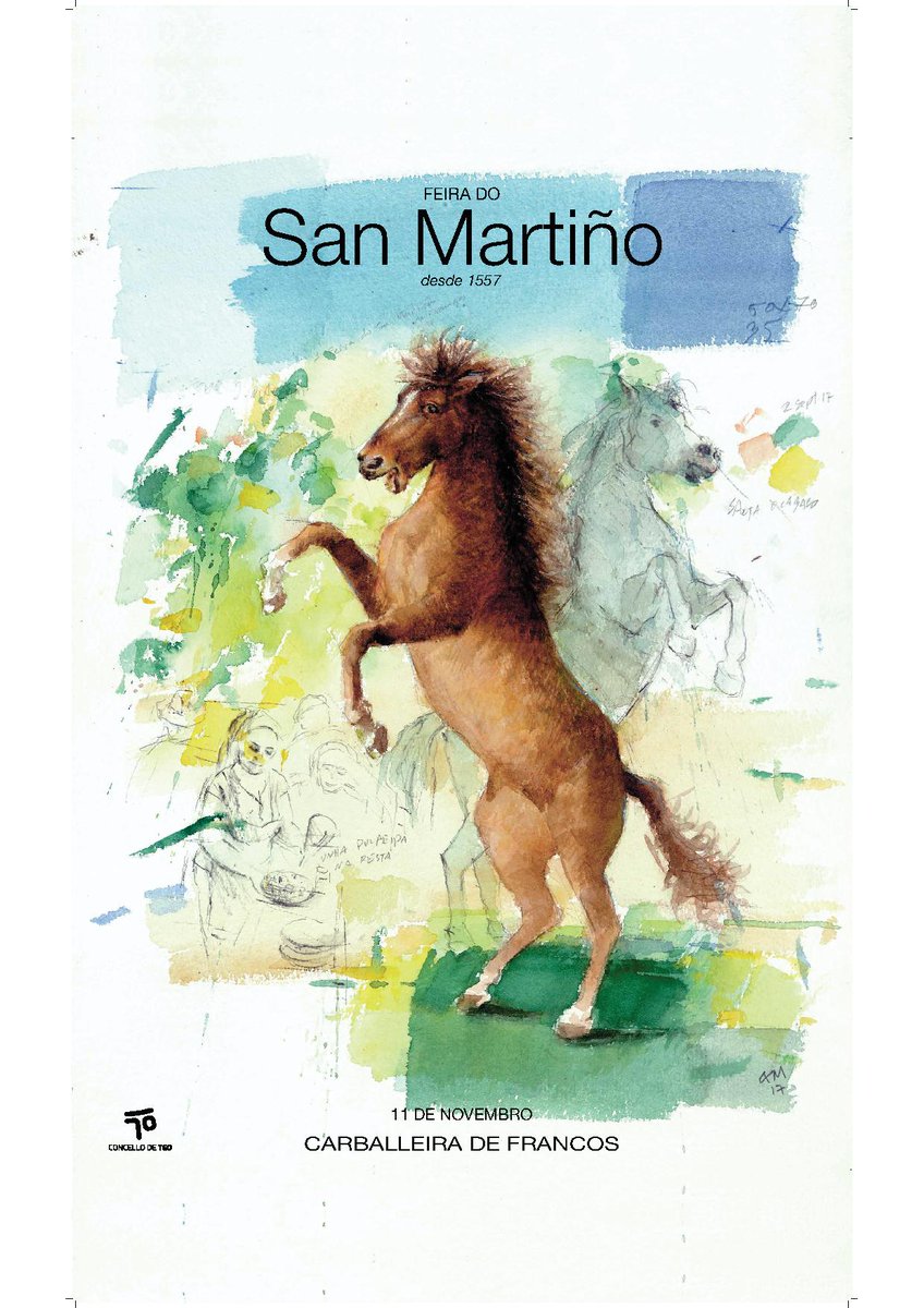 SONdeTEO's tweet photo. Aí vén o SAN MARTIÑO! Este ano si que temos feira na carballeira de Francos o día 11 e algo máis, que falta fai! ;-)
Info: https://t.co/L1S4VUtyAj
Foto: Imaxe oficial da feira do San Martiño de Francos, desde 2017, obra de Quintana Martelo, veciño de Teo https://t.co/2BV32dLncZ