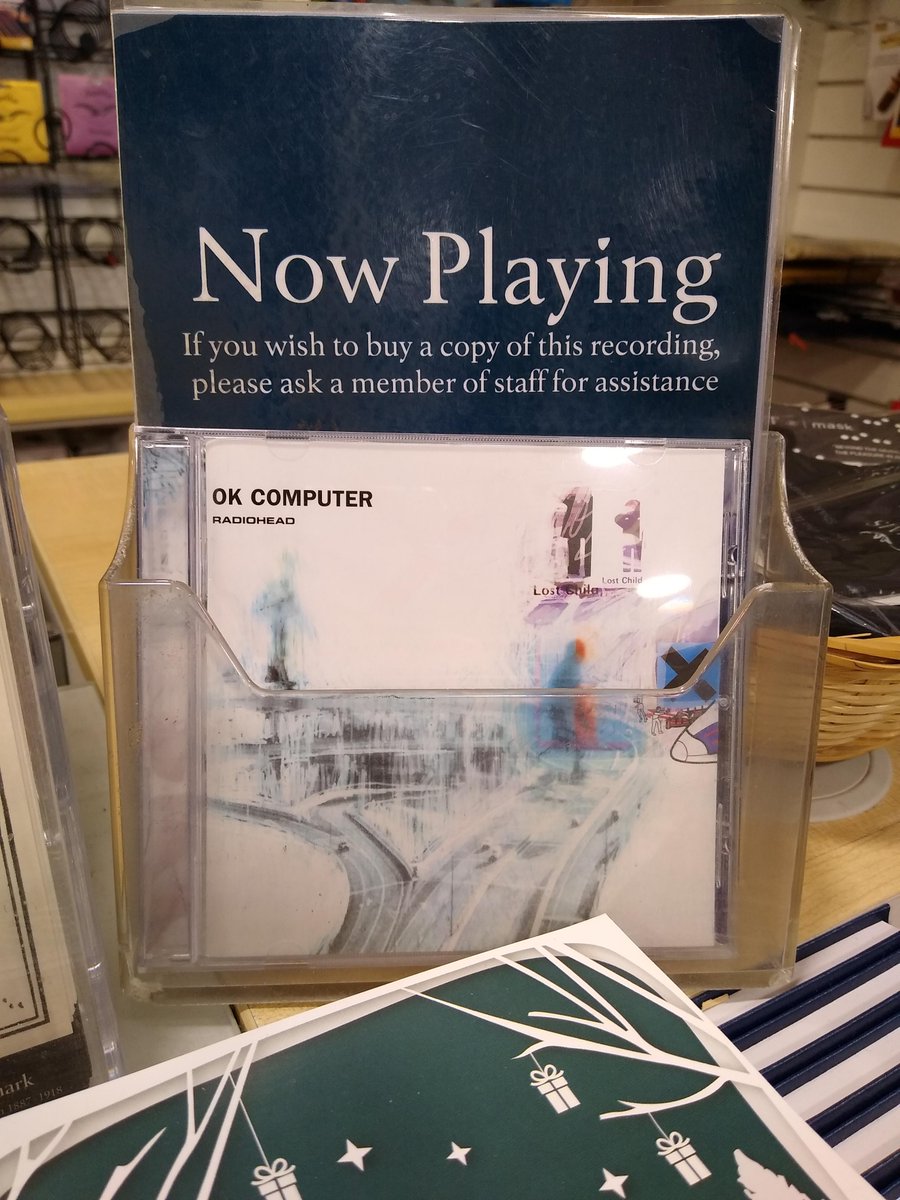 BlackwellsMusic's tweet photo. Playing this absolute masterpiece in the shop today🎶
@radiohead
#radiohead #oxford #classicrecord https://t.co/3FCuSwQN1O