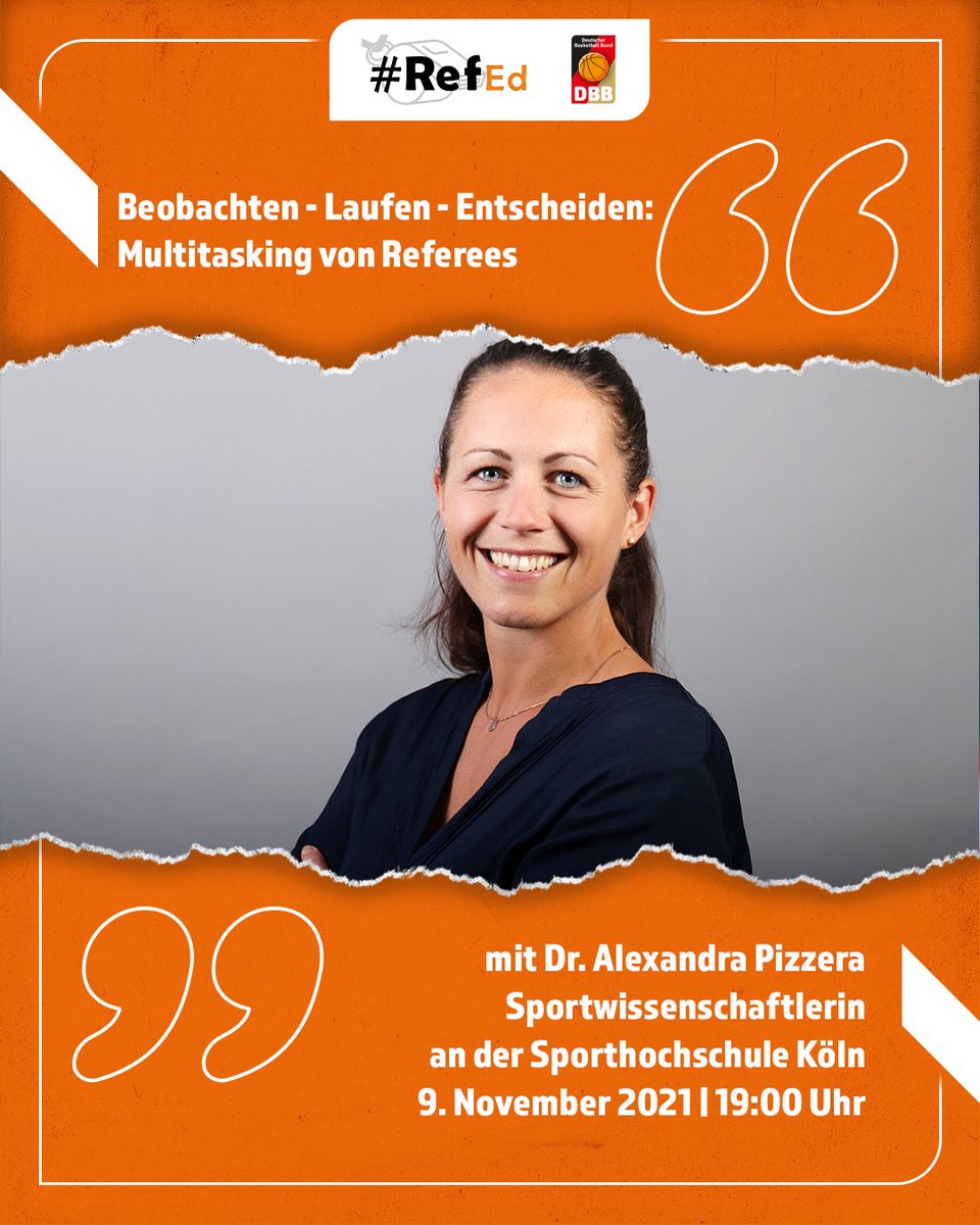 _refed's tweet photo. Wo genau hinschauen 👀 um gute Entscheidungen 🧑‍⚖️ zu treffen? Alexandra Pizzera (@SpohoKoeln) spricht über Erkenntnisse aus der Wahrnehmungsforschung &amp; den Zusammenhang von körperliche Ermüdung 😴 und Entscheidungsqualität. 🎯

Seid dabei: https://t.co/p7cXVYLwLX

@DBB_Basketball https://t.co/G12lxTrHSF
