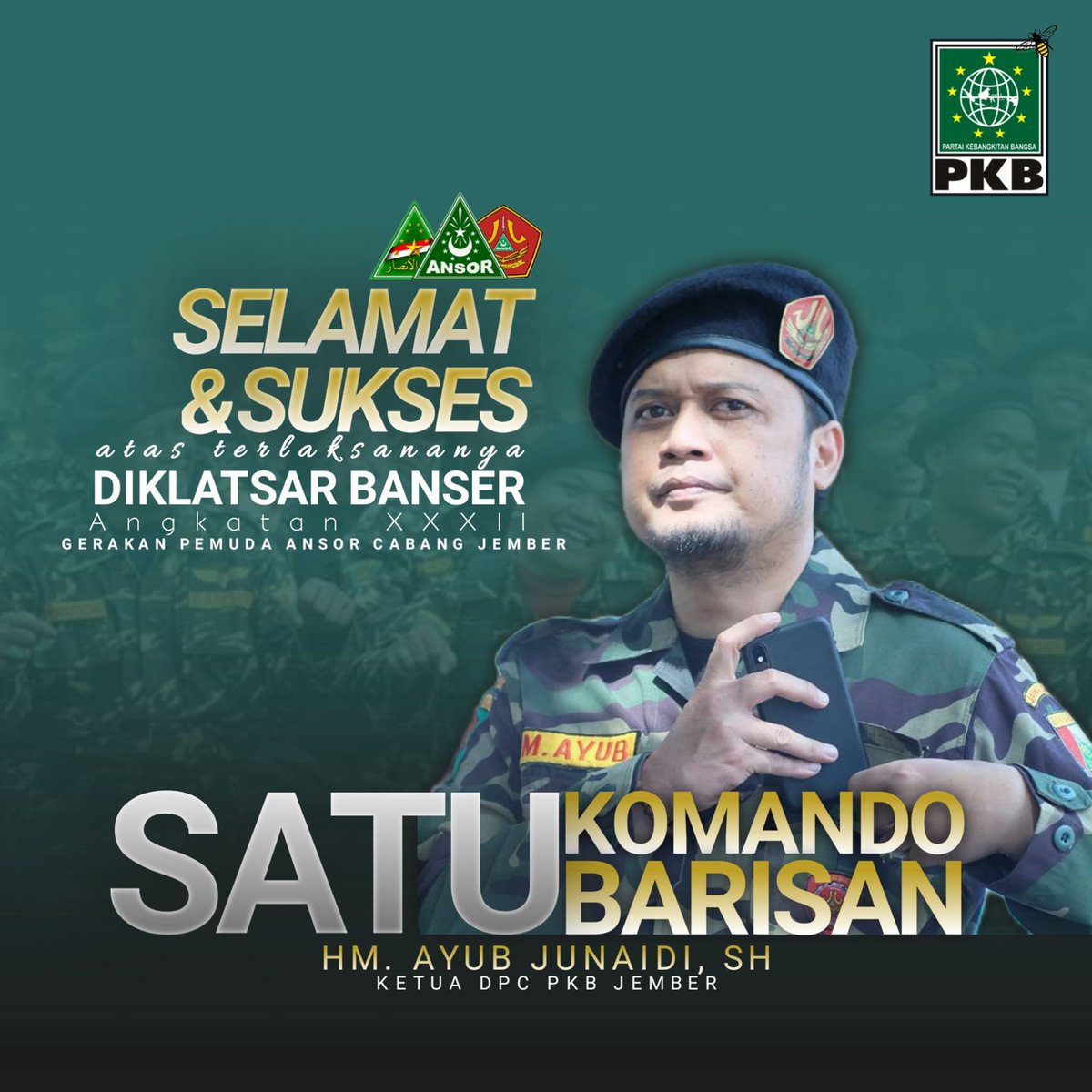 shobryXsat's tweet photo. Dari Ansor untuk Negeri.... 
#pkbjember
@ayub_elgenaro https://t.co/smzWWdoLa8