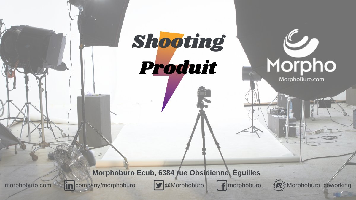 Venez apprendre à shooter vos produits et les mettre en ligne sur votre site #ecommerce 
Morphoburo accueillera une séance shooting PRODUIT #Ecommerce
📍 A 10 min d' #AixEnProvence
📆 Vendredi 26 novembre, dès 11H
💸 29 € HT
eventbrite.fr/e/billets-sean…