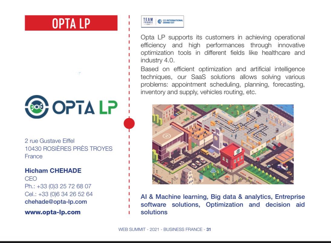 Cette semaine notre équipe est présente au Web Summit à Lisbonne parmi la délégation French Tech. Beaucoup de contacts et d’échanges riches et intéressants.
Merci <a href="/businessfrance/">Business France</a> <a href="/CCIexport_GE/">CCI International GE</a> <a href="/regiongrandest/">Région Grand Est</a> 
#frenchtech #AI #innovation #optimisation