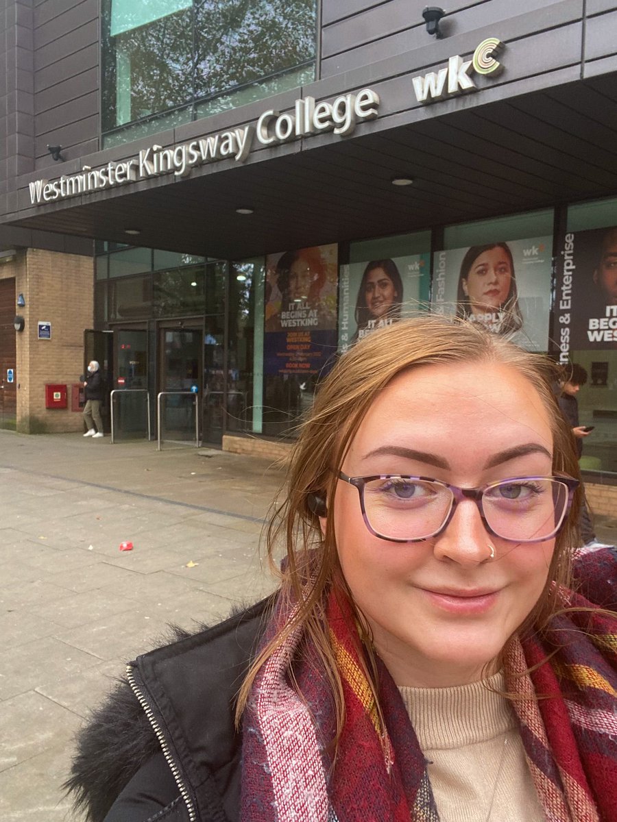UniofStaffsLDN's tweet photo. Today our Education Liaison Officer, Karina, is at @Westking to talk about our dynamic courses designed for the digital world! 🌍 #NextLevelLondon https://t.co/OGHwNEVJA8
