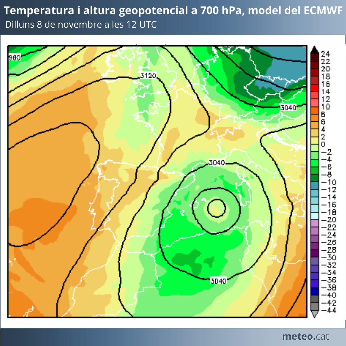 Aquests dies seguirem de prop la baixa que es formarà a les Illes Balears. Tot i que amb incertesa, els models GFS i de l'ECMWF pronostiquen que dilluns podria tenir característiques tropicals (nucli càlid), amb la possibilitat de convertir-se en #minihuracà mediterrani o #medicà