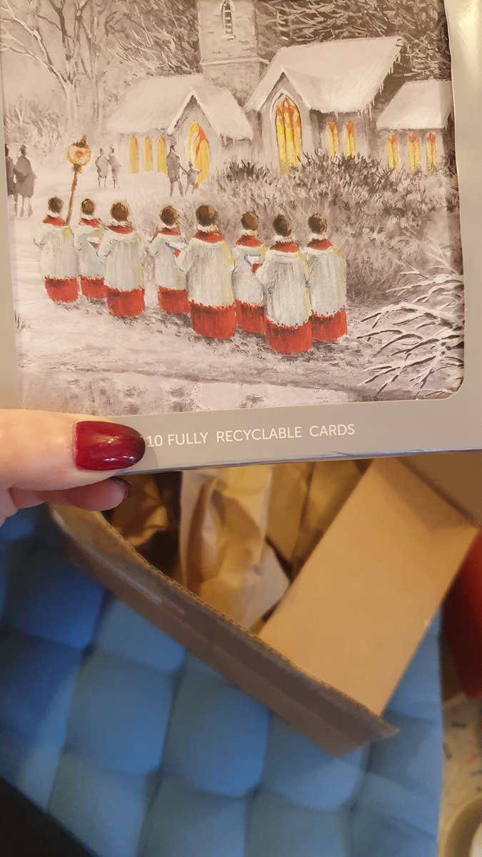 nailed_jo8's tweet photo. @CR_UK I love my recyclable Christmas cards, thank you. I don't however, love the huge, also recyclable, unnecessary, big box they came in 🤔🤨 An envelope would have done the job! https://t.co/6yIUEWYx6T