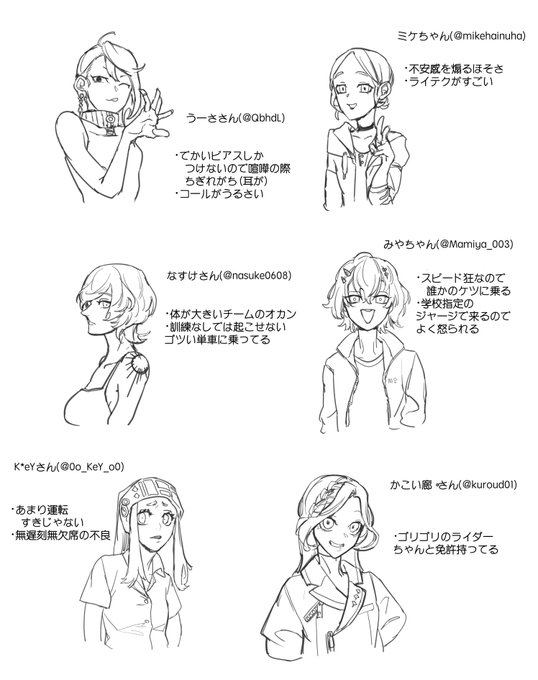 @nasuke0608 @QbhdL @Mamiya_003 @kuroudo01 @0o_KeY_o0 @mikehainuha 
取り急ぎとなりますがこんなこんな感じで… 