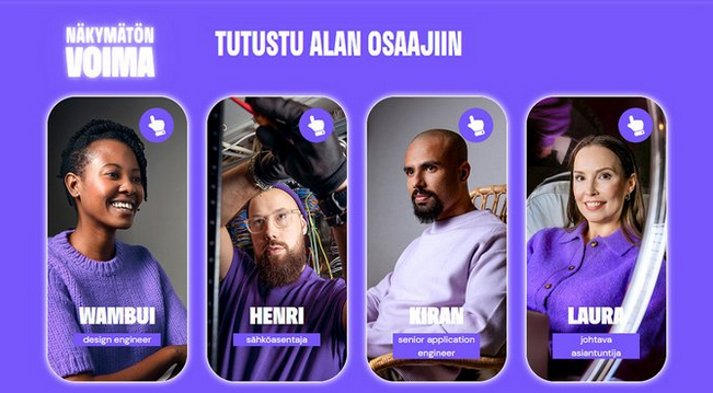 EuropeOn_EU's tweet photo. 🇫🇮 Great new campaign from our Finnish member @STULry to highlight the ⚡️INVISIBLE POWER⚡️ of electrical contractors: #electricity

The campaign puts a face on electrical contractors' #jobs, to attract new talents in our fast-growing sector

Come &amp; join! 👩‍🔧����‍🔧⚡️

#Skills4Climate https://t.co/zzhcbUpI0T