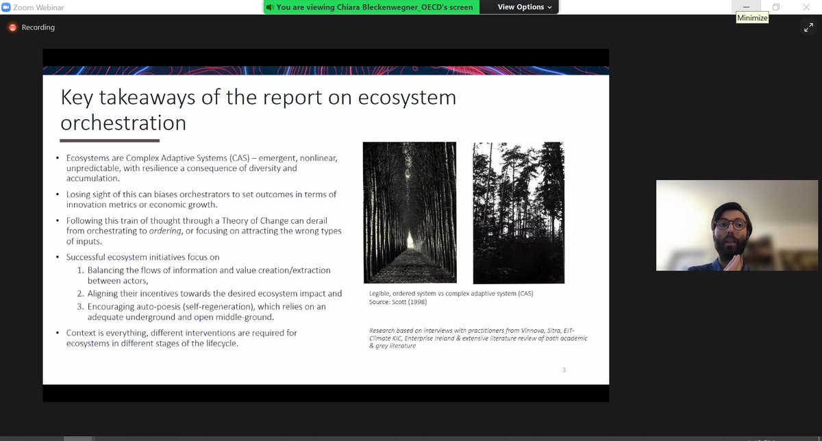 pirettonurist's tweet photo. #InnovationEcosystems webinar is on the way and @jackorlik, Mihai &amp; Chiara are telling about the background and action research the Anticipatory Innovation team has been doing with @LIAALatvija ! We have done some tests with ecosystems already, but more intensive work is to come! https://t.co/qGvBF7iMwN