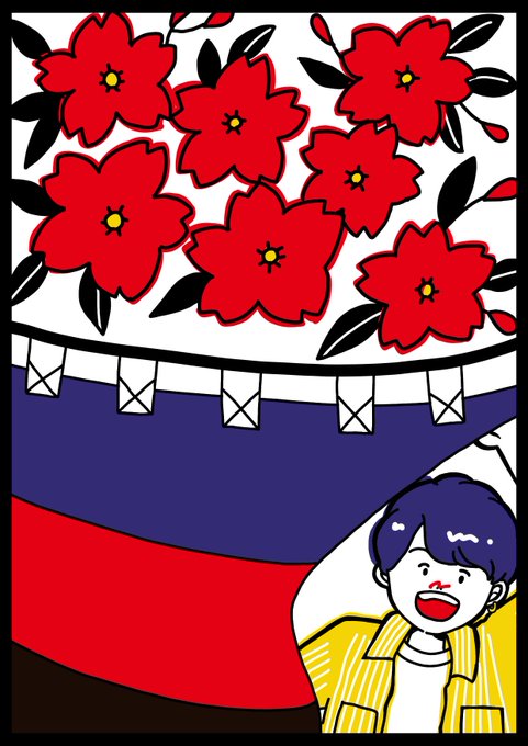 花札モチーフのtwitterイラスト検索結果