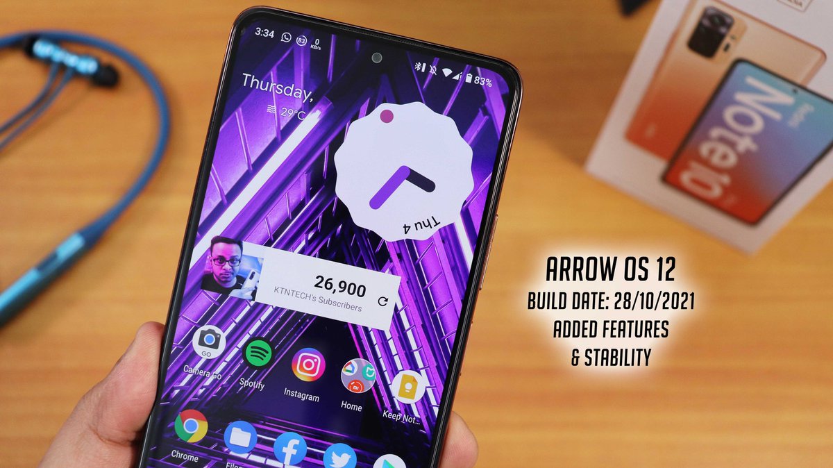 ktntech's tweet photo. New Video: https://t.co/W1tCgoHcUK
#ArrowOS based On #Android12 On #RedmiNote10Pro is almost the perfect daily driver you have been looking for 🔥😍 https://t.co/A0PVXgWNFL