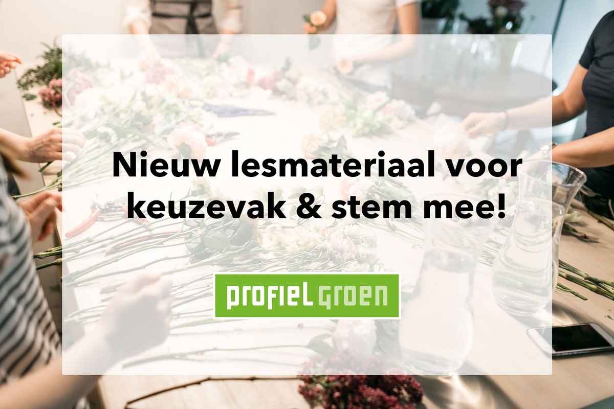 OntwikkelC's tweet image. VMBO-docenten opgelet! Het nieuwe lesmateriaal voor het keuzevak Bloemwerk is beschikbaar. Ook gaan we door met de ontwikkeling van meer lesmateriaal voor het vmbo. Wat? Dat bepaalt u.

Meer hierover leest u op onze website: ontwikkelcentrum.nl/actueel/nu-bes…

#vmbo #profielgroen #bloemwerk