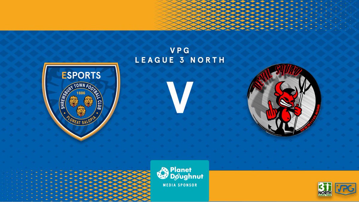 ShrewsEsports's tweet photo. Here is our fixtures in @OfficialVPG tonight! 🟡🔵⚽️ #salop @shrewsweb 

@BRFC_esports 
@VPGInfusion 
#devilsquad https://t.co/ExP0VyjeiO