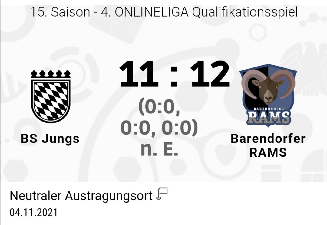BarendorferRAMS's tweet photo. Was für eine Partie!! Elfmeterdrama und 3 Platzverweise für unseren Gegner. Die RAMS sind endlich wieder in der 4. Liga! https://t.co/QB8YSrFjg2