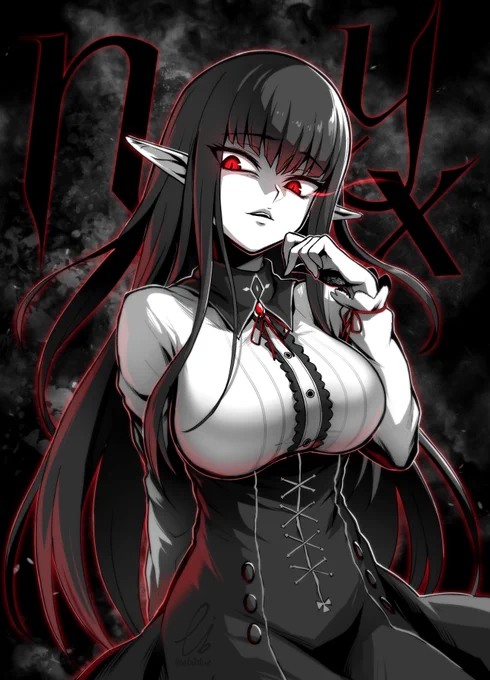 ニュクスさんを描きました😈✒

- Skeb / Commission - 