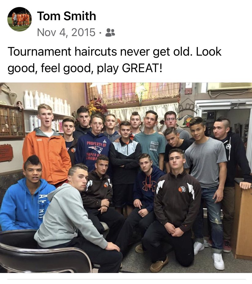 AgawamSoccer's tweet photo. The barber treated us right a few years ago! #2015 https://t.co/9oWebrmu8p