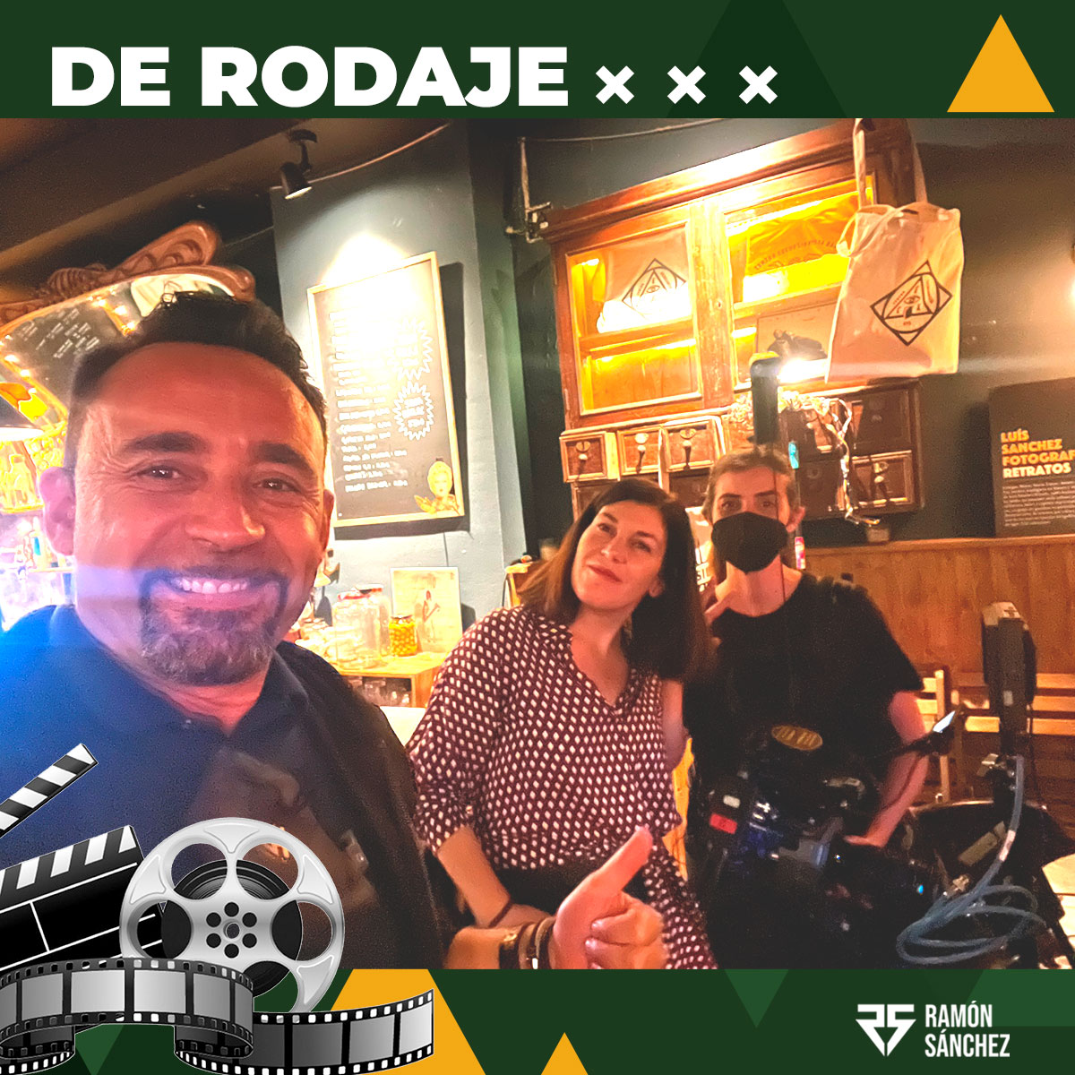 soyramonsanchez's tweet photo. Esta semana he estado en Valencia junto a la gran Ana Ramón Rubio participando en el rodaje de la primera película internacional tokenizada de la historia, “Bull Run” 🎞
#preparados #listos #accion #tokenizacion #BillRun #Pellícula #criptomonedas #RamonSanchez #AnaRamonRubio https://t.co/qQ6E8O5zZS