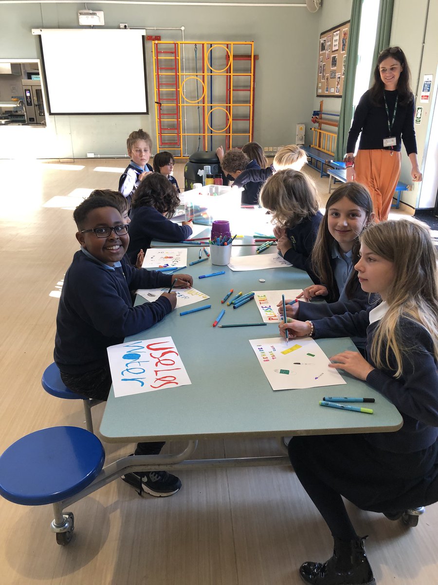 st_werburghs's tweet photo. The green team have been decorating a water butt to go in to the ‘Reading garden’. Thank you @Foundation_BW https://t.co/GnekaeEvQg