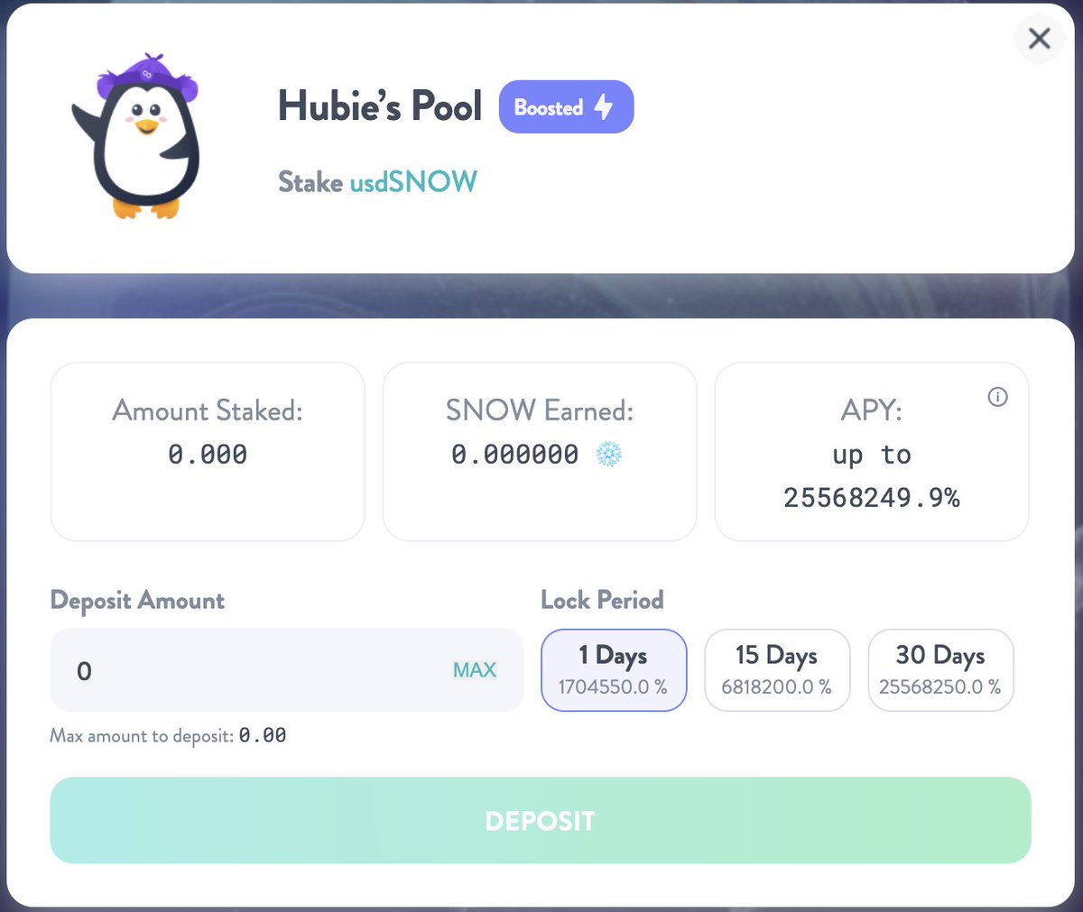 ⛄️Boosted usdSNOW Staking Rewards (Hubie's Pool) Now Live on Polygon Staking Page!☃️

snowswap.org/stake