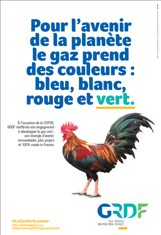 christophewagnr's tweet photo. In its new communication campaign, @GRDF reaffirms its commitment to developing green gas, a local and renewable energy, 100% made in France #renewablegas #COP26Glasgow https://t.co/D6KkkZkJCt