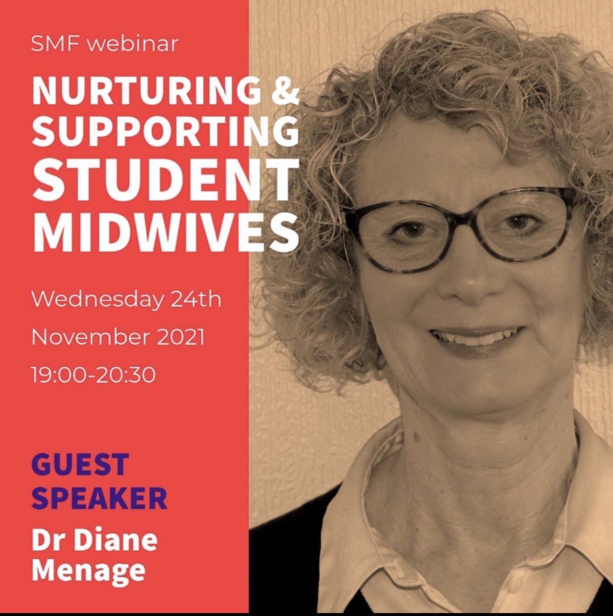 Guest speaker announcement 📢 <a href="/Dianethemidwife/">Dr Diane Menage</a> is a senior lecturer at <a href="/dmu_midwifery/">DMU Midwifery Society</a> supporting student midwives to fulfil their ambitions! 
We look forward to having you! ❤️
