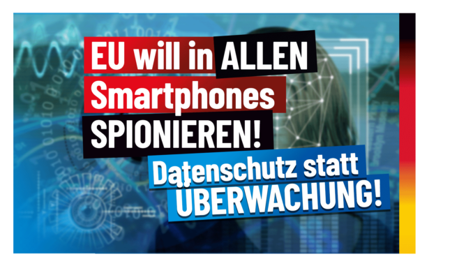 +++#EU will in allen #Smartphones spionieren!+++

Nicht nur Datenschützer schlagen Alarm. Selbst der Bund Deutscher #Kriminalbeamter warnt vor der #Kriminalisierung von Unbescholtenen. #AfD #abernormal 

afdkompakt.de/2021/11/04/eu-…