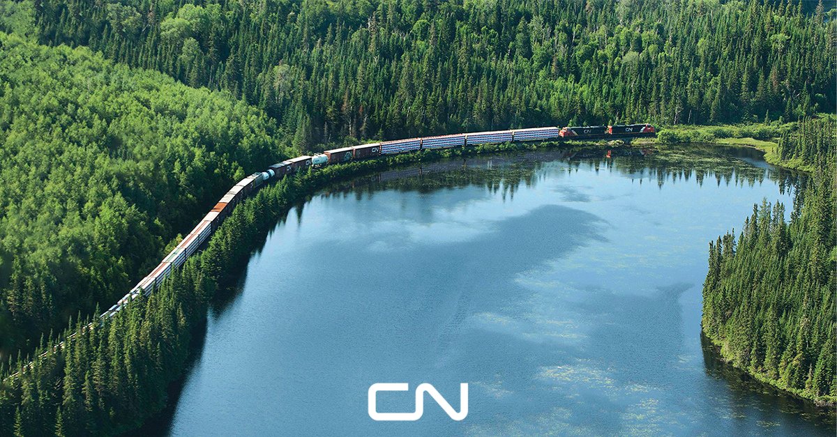 CNRailway's tweet photo. CN advances sustainability efforts by investing in @WabtecCorp's battery-electric locomotive. Learn more: https://t.co/17XwC0YcfJ https://t.co/UbhlKXkd7M