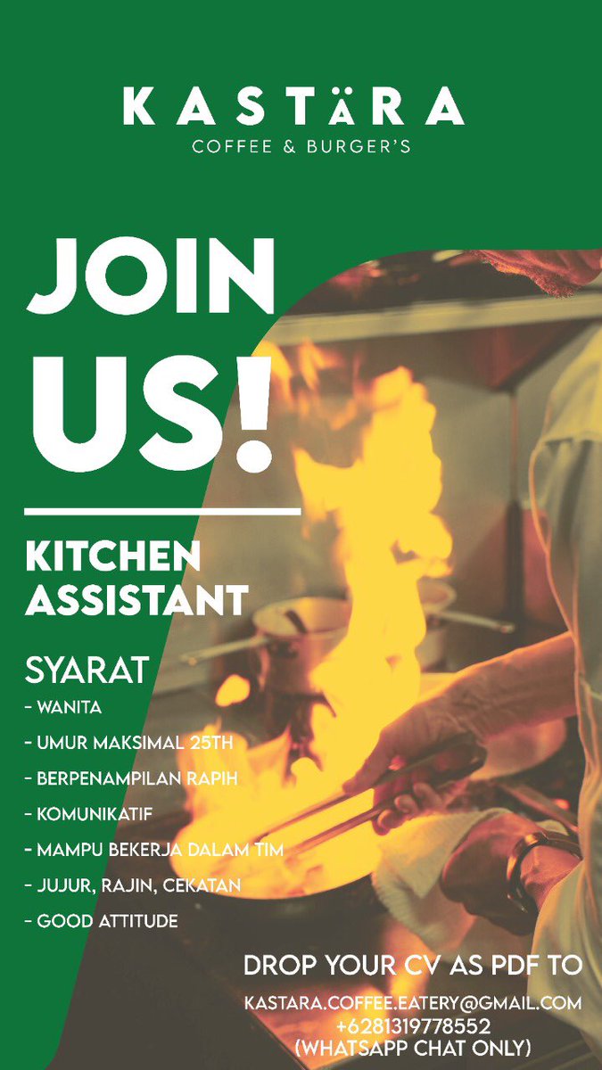 boyrandy18's tweet photo. #lokerbarista #lowongankerja https://t.co/hIKpd75Wxx
