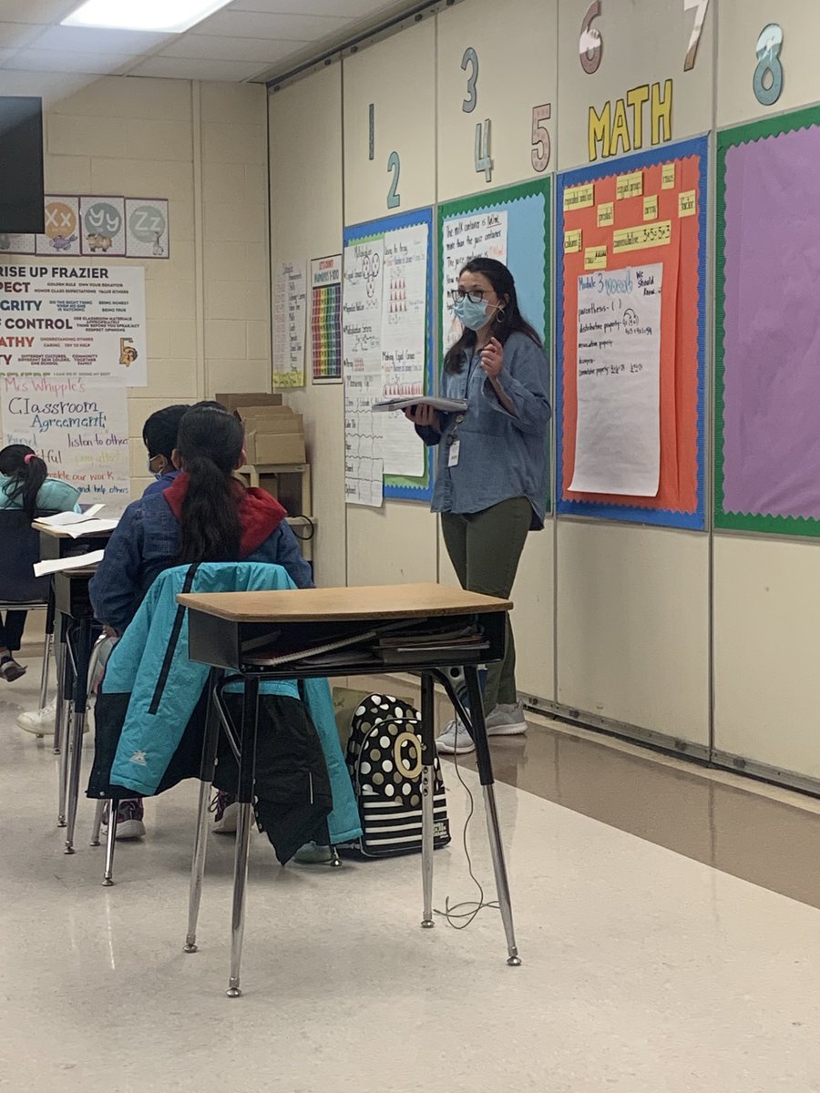 First year teacher, Brooklyn Whipple ⁦<a href="/FrazierElement1/">Frazier Elementary</a>⁩ having a great discussion with students about myths/legends!   It’s the challenging vocabulary terms for me: Polytheistic, boisterous, bountiful, elaborate, inhabitant, worship!
