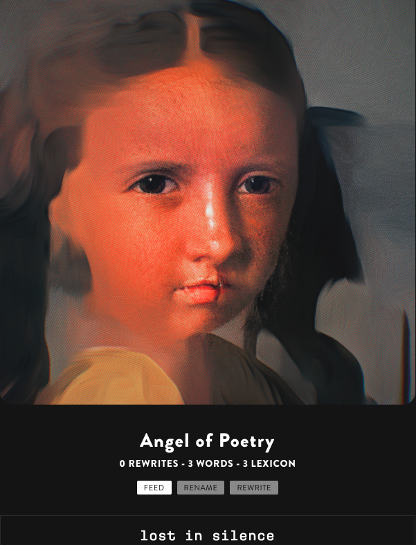 SenorPoser's tweet photo. my little girl 
my angel
silence no more

stories to tell
poets to meet

will she meet silence
or words
you decide

@lostpoetsocy @poetslost @muratpak https://t.co/u6lAthkZWv