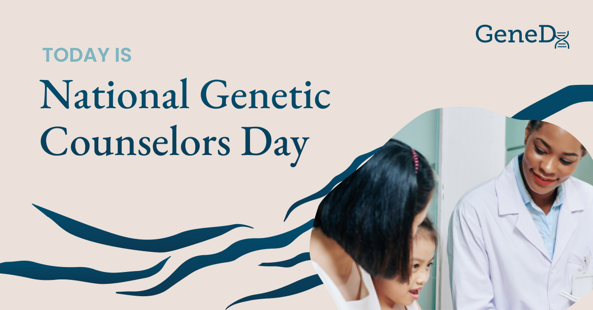 GeneDx's tweet photo. Genetic counselors are fierce champions for patients, bringing expertise and empathy to sometimes difficult moments. On this GC Awareness Day, we're thankful to our #Iamageneticcounselor colleagues, customers, and friends. https://t.co/HenGL4dwyS https://t.co/cHZryGFbnP