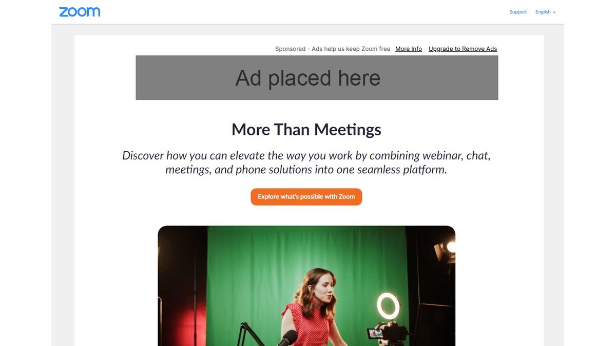 "If You're Not Paying for It, You're the Product"

#Zoom is implementing the #Ad model for free users. I am really curious to see what their targeting features are going to be.

This idea of "if it is online it must be free" it's coming to an end.