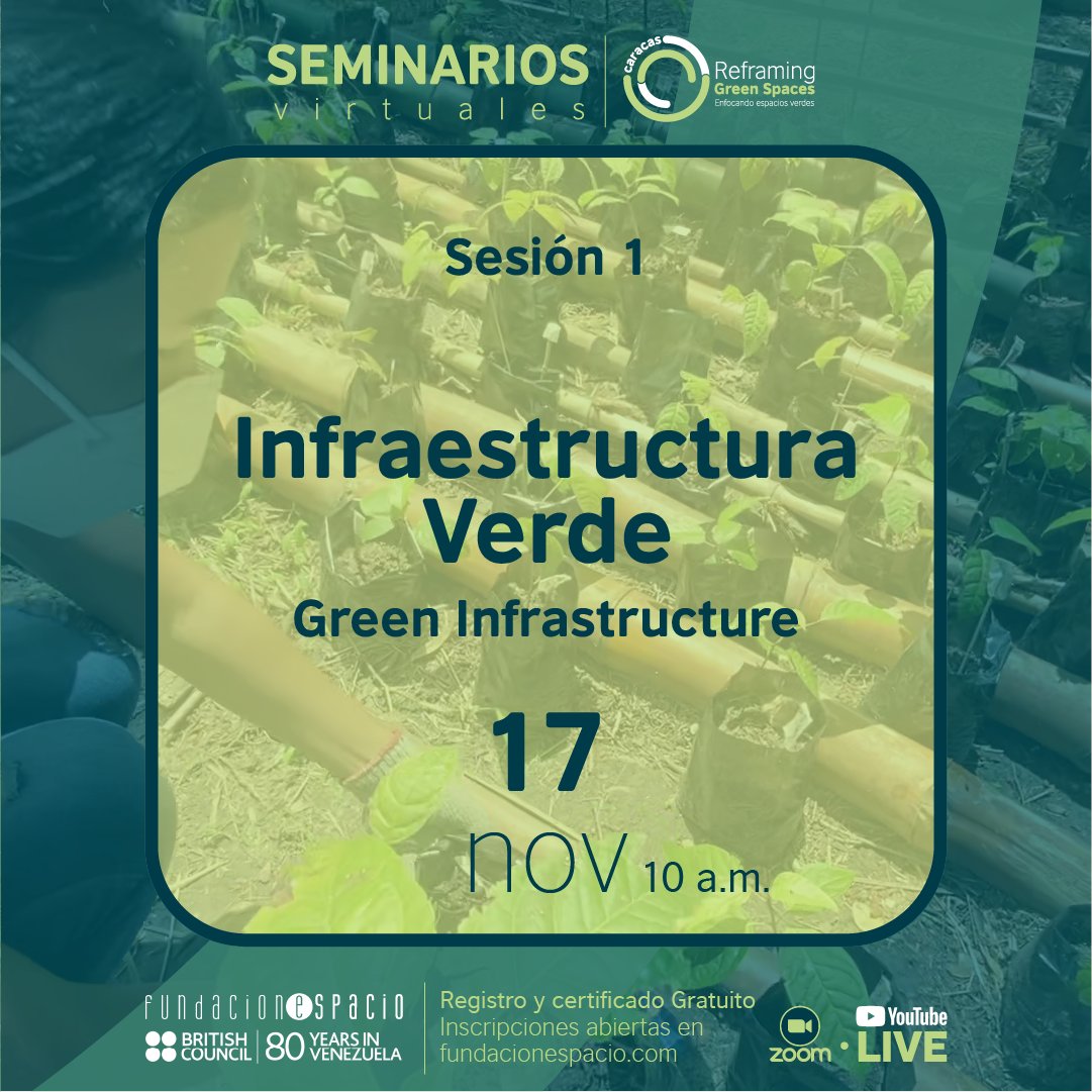 Sigue abierta la convocatoria para participar en el seminario: #PorUnaCiudadMásVerde
Modalidad 1 / vía Canal #YouTube / idioma original.
Modalidad 2 (incluye certificado) plataforma #Zoom / traducción simultánea/ formulario disponible: docs.google.com/forms/d/e/1FAI…
¡Te esperamos!