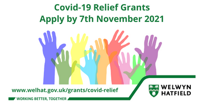 If your buisness has been effected by COVID-19, you could be eligible for a Community Grant. 
Applications close this Sunday (7th Nov).
For more information, visit: welhat.gov.uk/grants/covid-r…