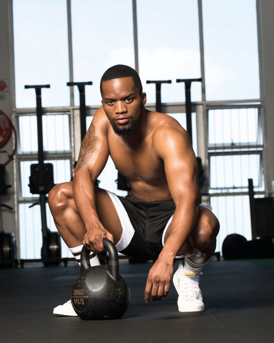 'Self-care for me is being in the gym - I really enjoy every minute of it. The world doesn't exist for those few minutes, it's just, me, myself and the weights,' says Senzo Radebe.