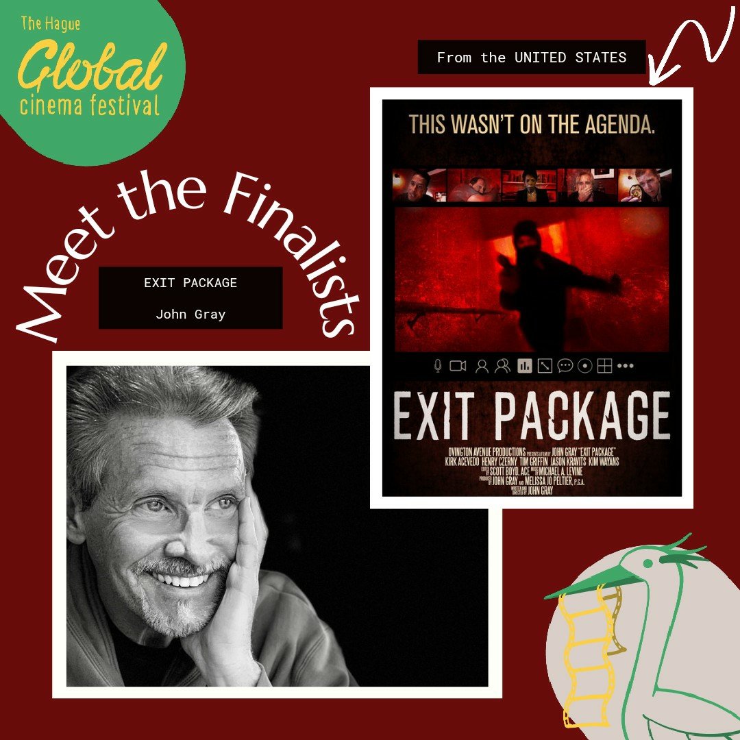 HagueWorld's tweet photo. #MeetTheFinalists
EXIT PACKAGE from the #UnitedStates, directed by John Gray.
A black comedy, quarantine era murder mystery - a ZOOM meeting for a corrupt investment company goes horribly wrong.
More info:
https://t.co/qbw0oQgQA2
#THGCF #finalists #exitpackage @JThomasGray https://t.co/avLzIx8R3O
