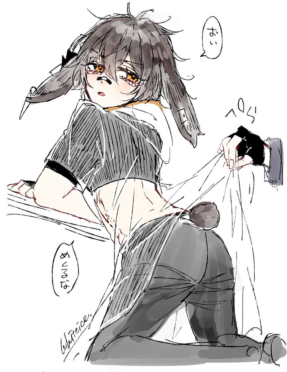 おしりの日過ぎたけどエアースでも…昔描いたけどあげてなかったやつ。
うさぎの尻尾は最高なので… 